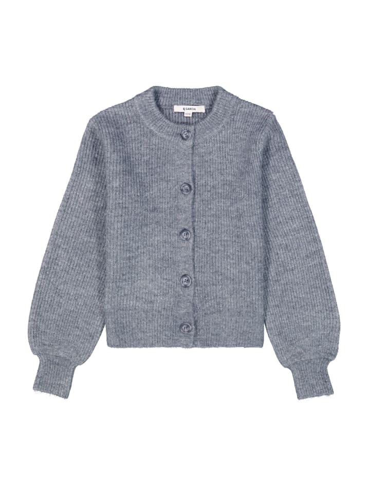 Cardigan in dark grey melee