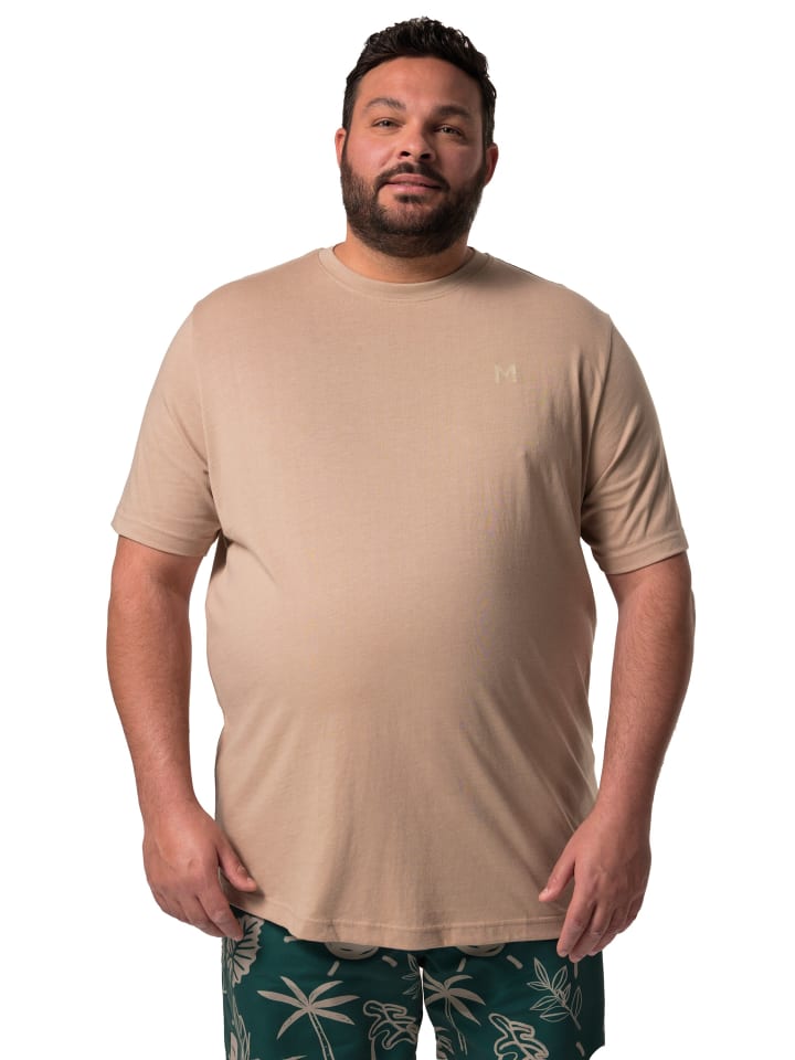 Kurzarm T-Shirt in sand
