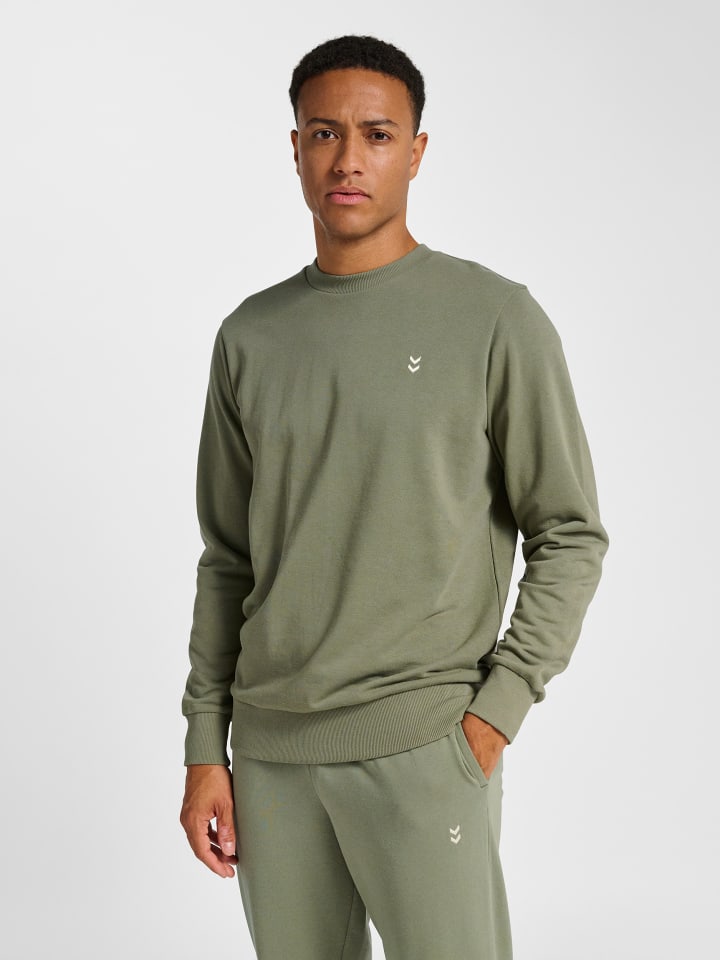 Sweatshirt Hmlpulse Herren in DEEP LICHEN GREEN