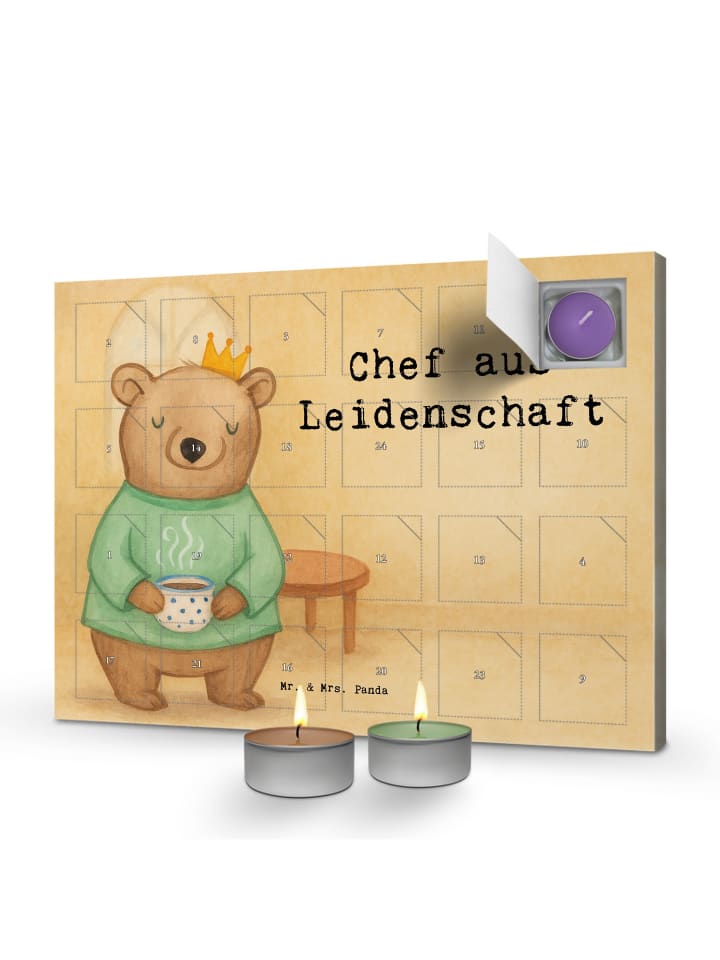 Adventskalender Chef Leidenschaft Design mit Sp... in Weiß