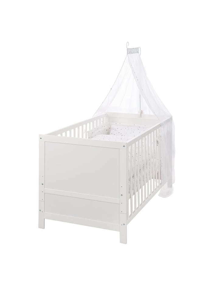 roba Kombi-Kinderbett Sternenzauber 70x140 cm höhenverstellbar, umbaubar