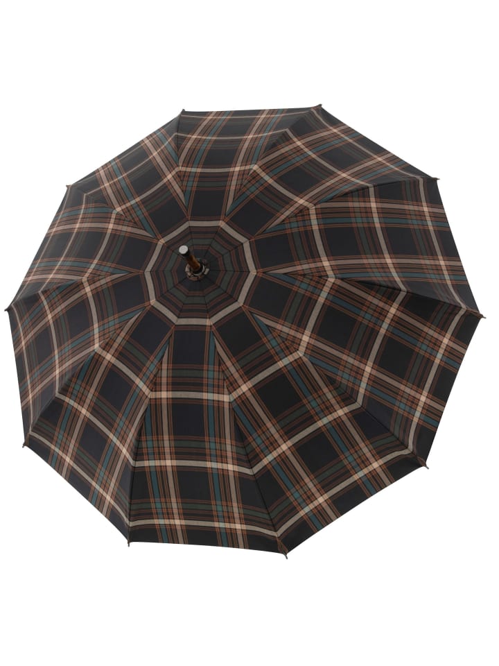 Zürs Kastanien Würzel Stockschirm 98 cm karo
