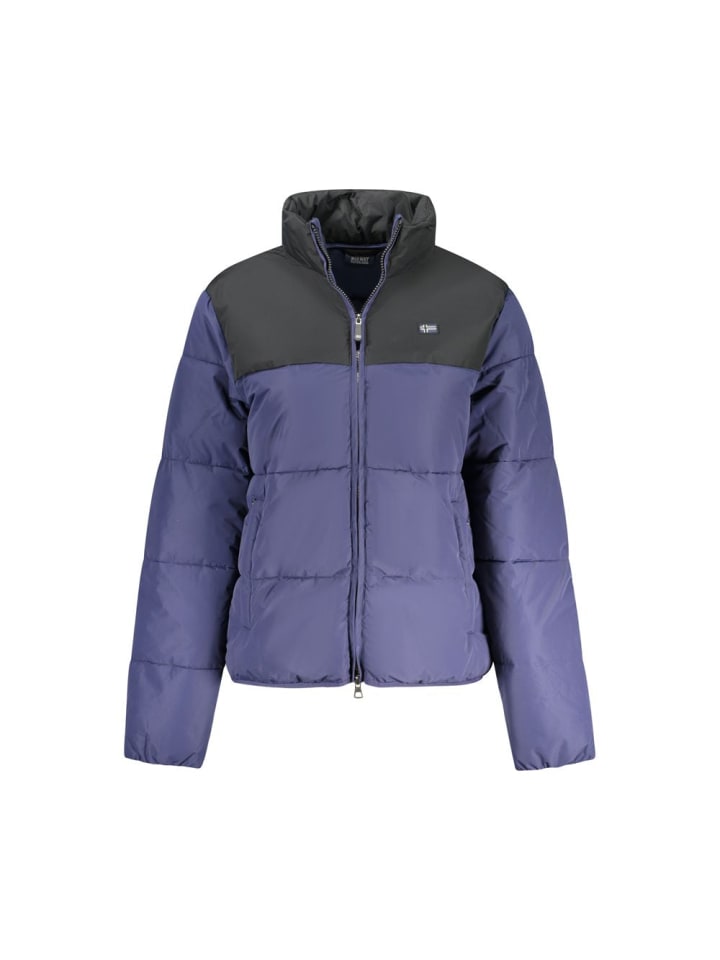 Blau Polyester Damen Jacke