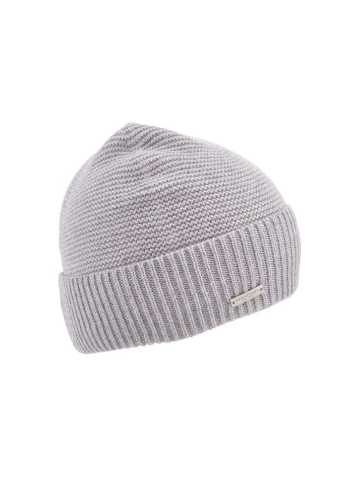 Strickmütze in grau