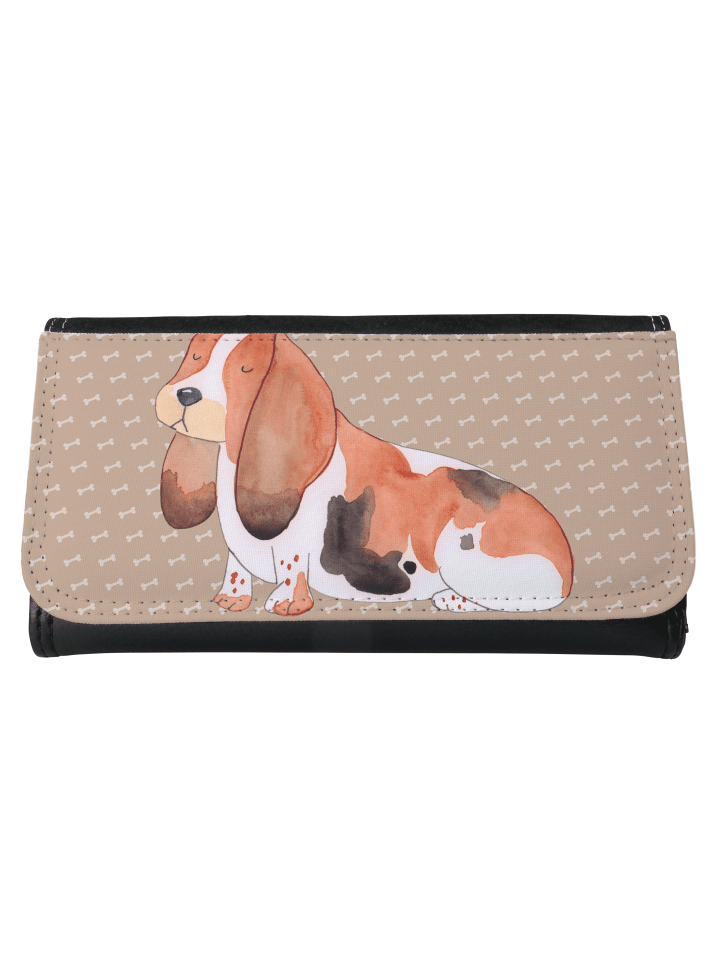 Portemonnaie Hund Basset Hound ohne Spruch in Hundeglück
