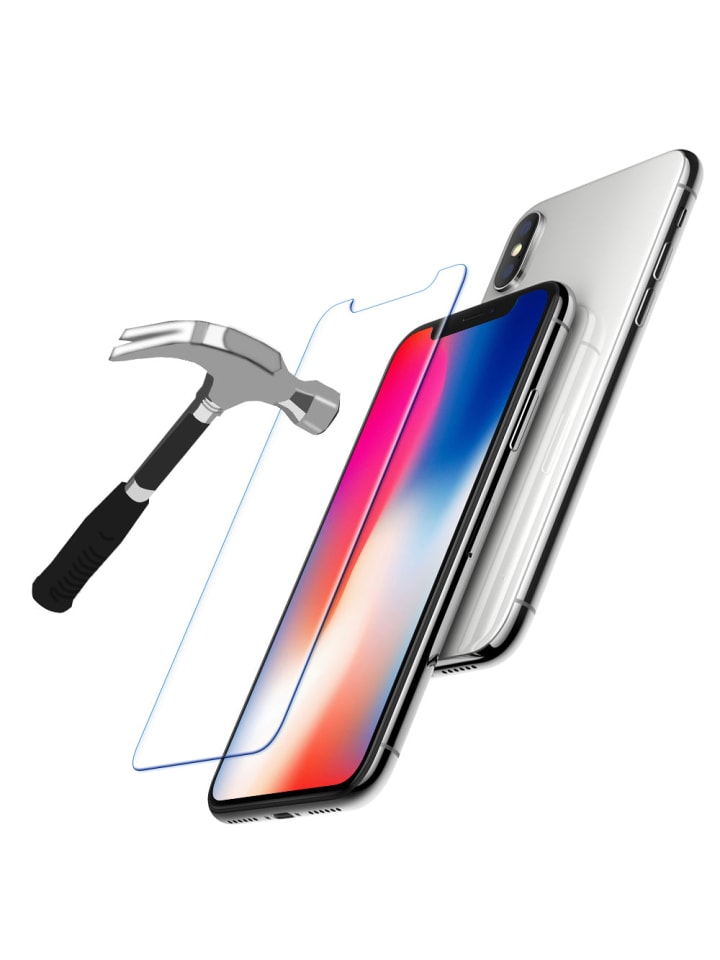 3D-Panzerglas für iPhone X/XS in Transparent