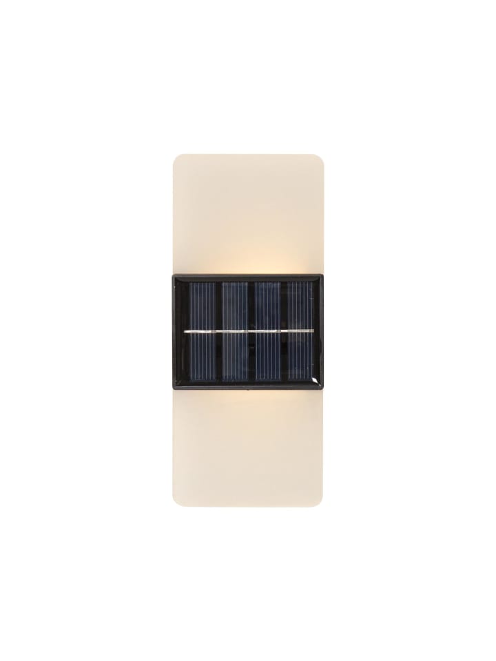Kleine Solar Wandlampe ,Wally Frost', Dämmerungssensor, 2 Lichteinstel