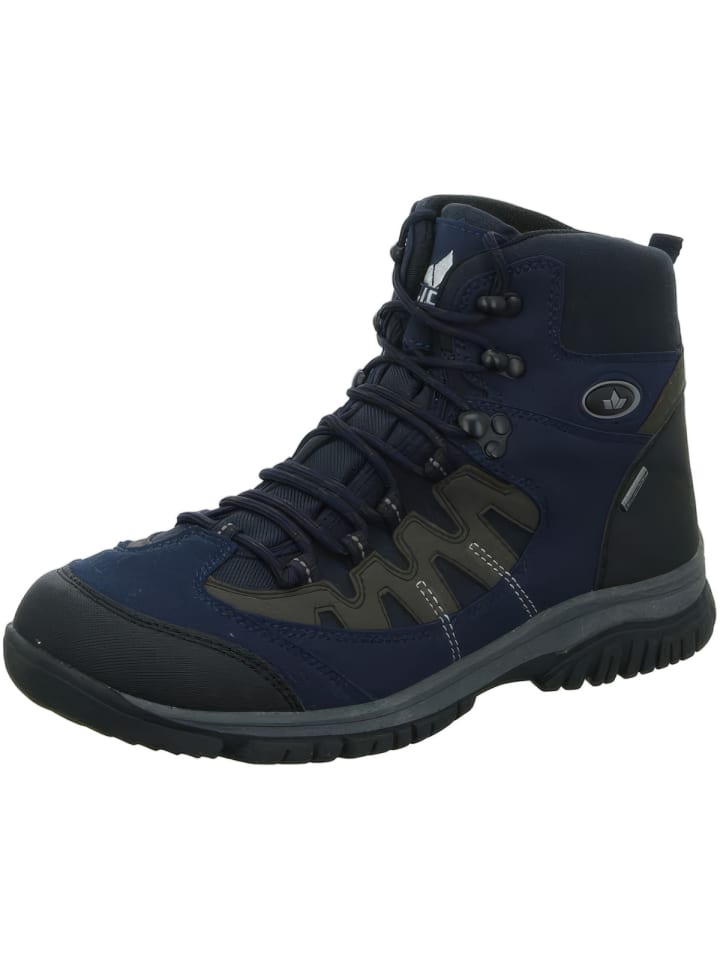 Freizeitschuhe Trekkingstiefel in marineblau/grau
