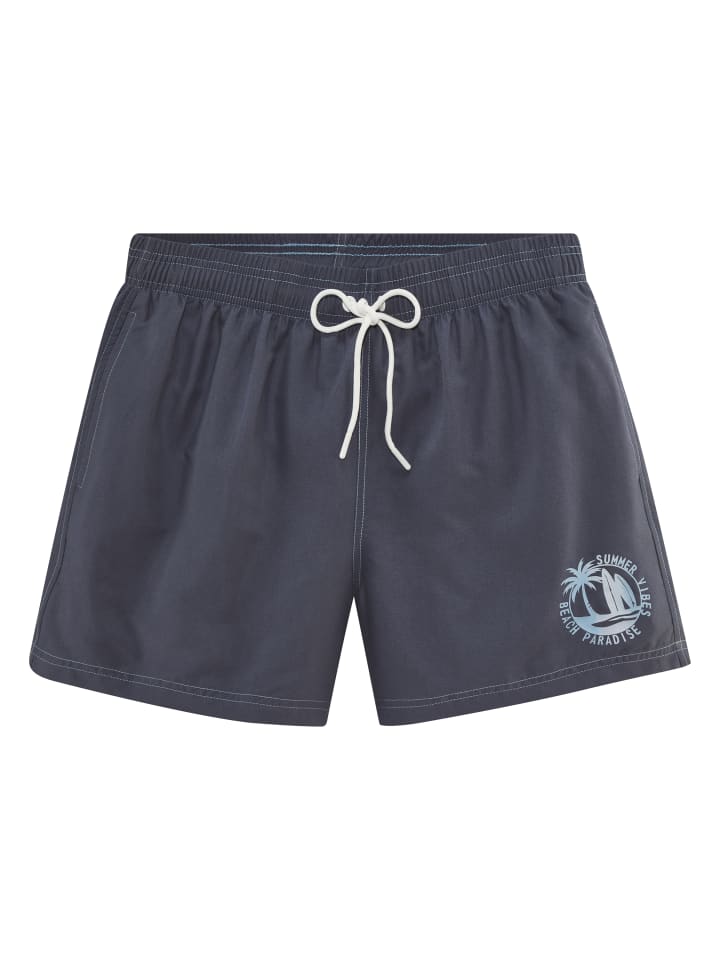 Badeshorts in rauchblau