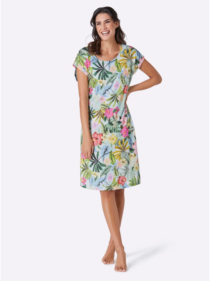 Sommerkleid in mint-bedruckt