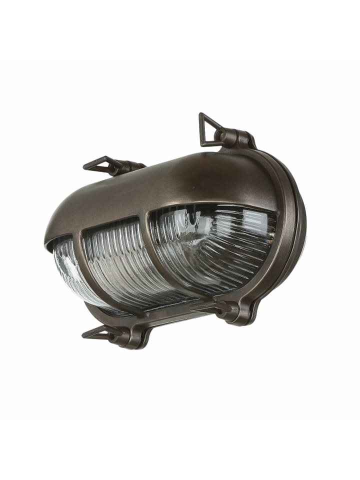 Außen Wandlampe (B)21 x (H)13 cm in Schwarz Antik