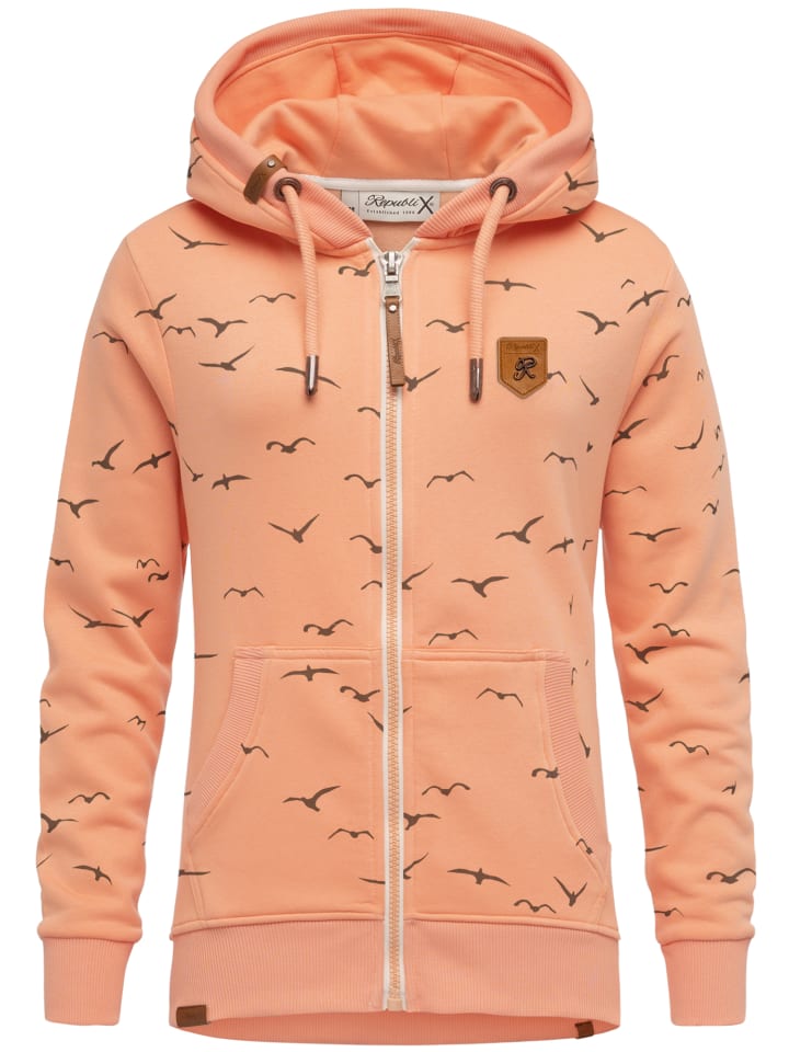 Kapuzenpullover LOLA in Corall