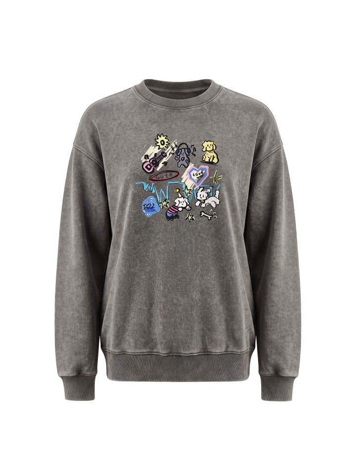 Women Sweatshirt in Olive