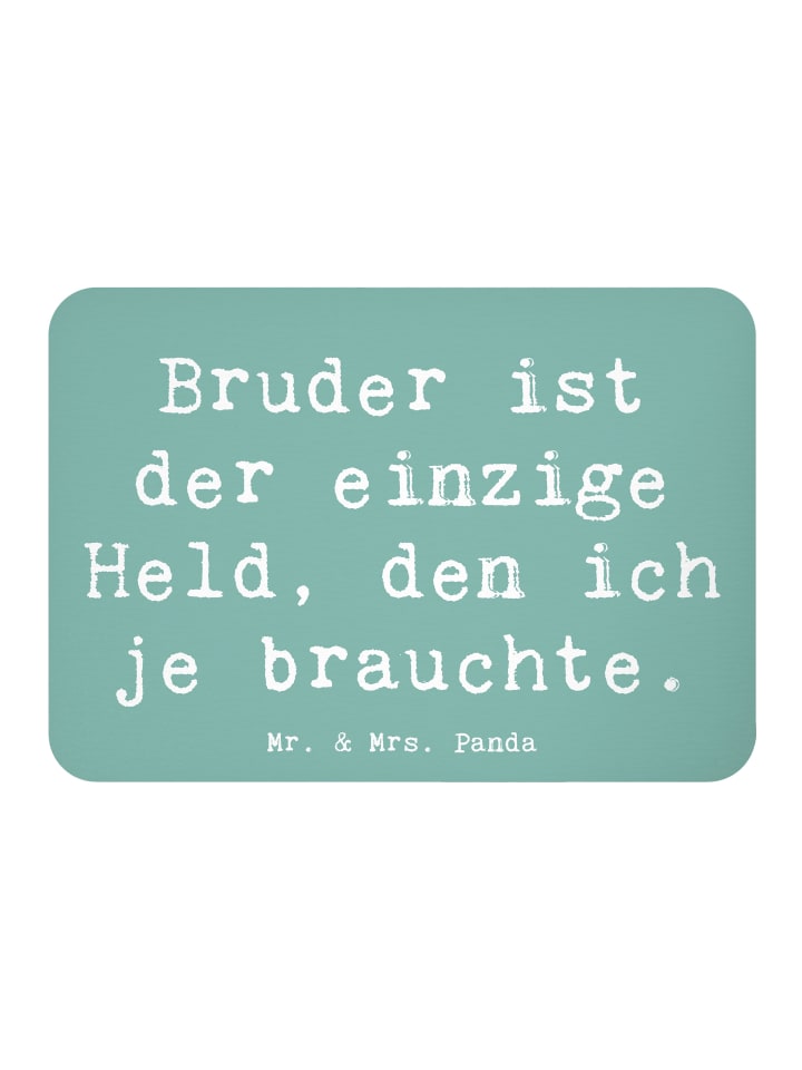 Kühlschrankmagnet Spruch Bruder Held mit Spruch in Meeresbrise