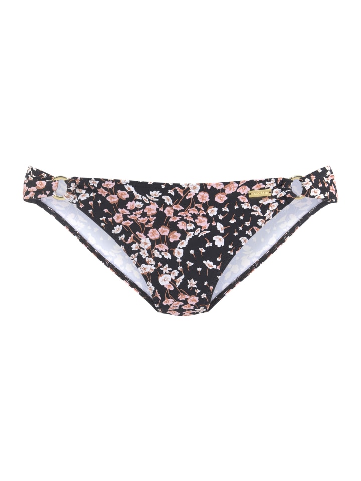 Bikini-Hose in schwarz-bedruckt