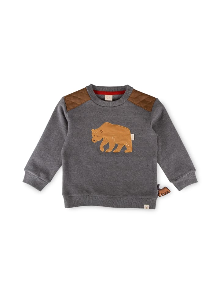 Sweatshirt Winterbär in grau
