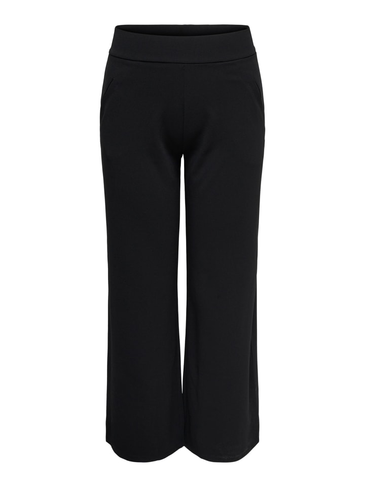 Hose mit weitem Beinschnitt in Black