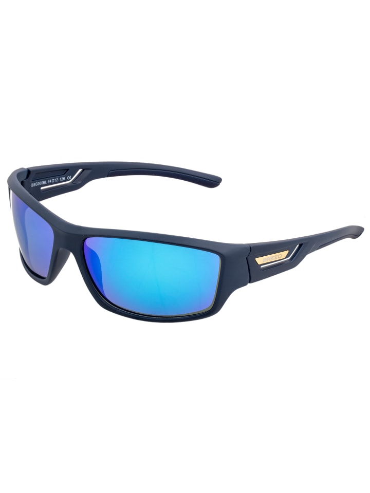 Polarisierte Sonnenbrille "Aquarius" in Marineblau/Blau