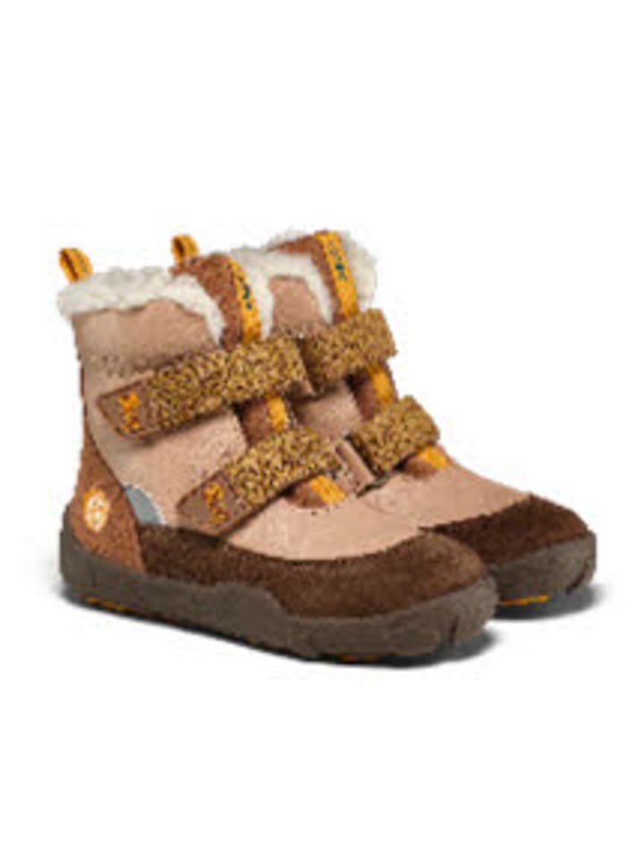 Stiefel Kinder Winterstiefel Leder Winty Tiger in Braun