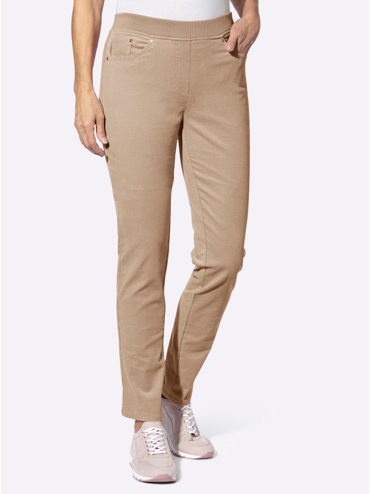 Cord-Hose in beige
