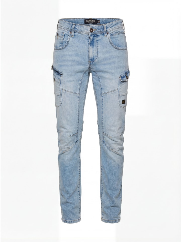 RegulÃ¤re denim jeans schnitte in blau