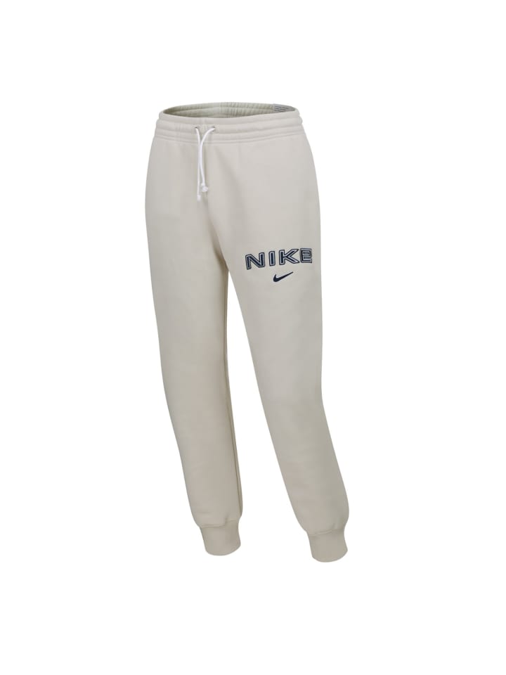 Jogginghose mit Fleece Innenseite in beige
