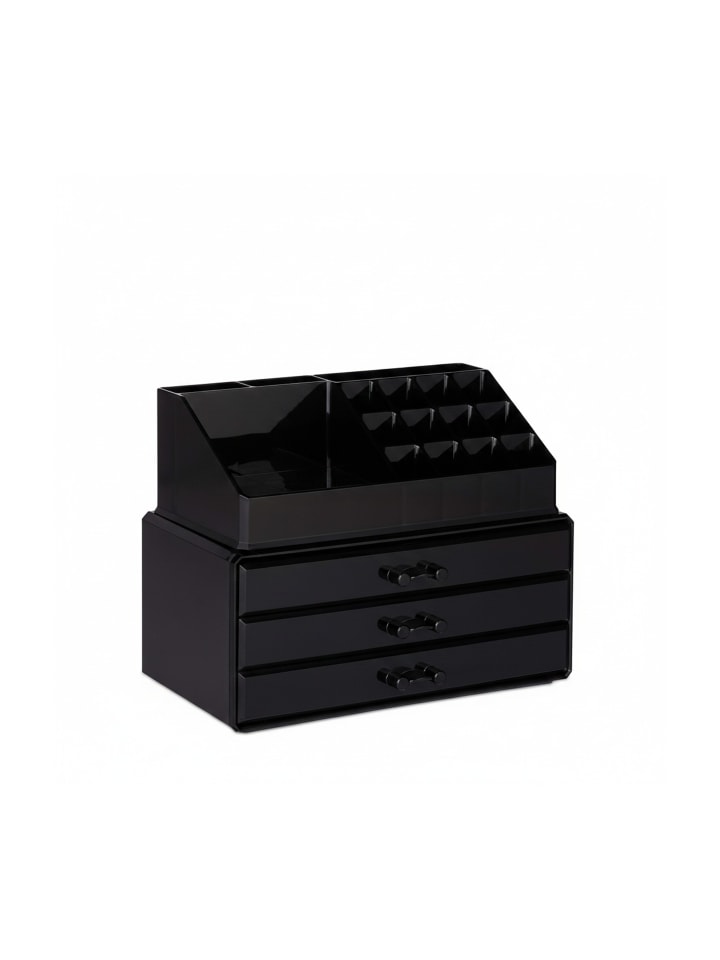 Makeup Organizer in Schwarz
