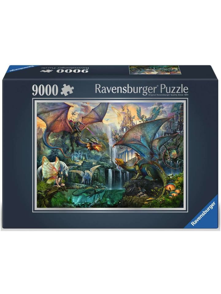 Ravensburger Puzzle 9.000 Teile Zauberhafter Drachenwald in bunt