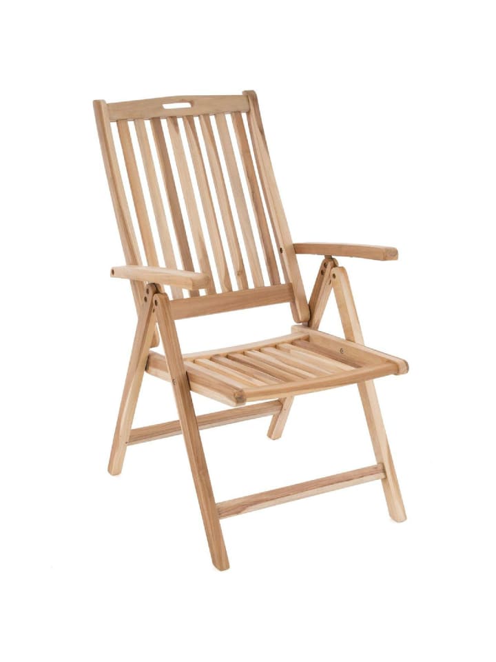 Gartenstuhl Hochlehner Klappstuhl Holz Teak in Braun