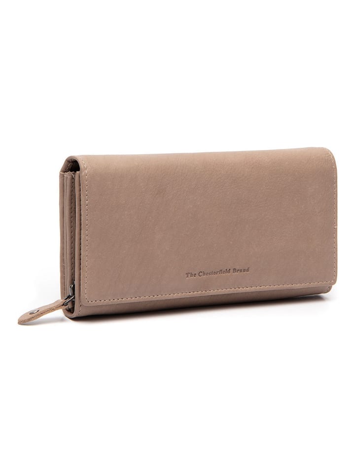 Valetta Geldbörse RFID Schutz Leder 18 cm taupe