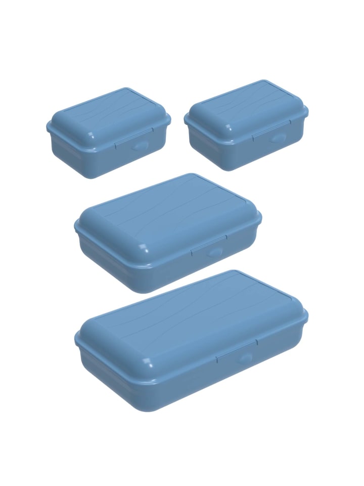 Fun Vesperdosen-Set 4tlg. 2 x 0.4l, 1.25l, 1.7l in Horizontblau
