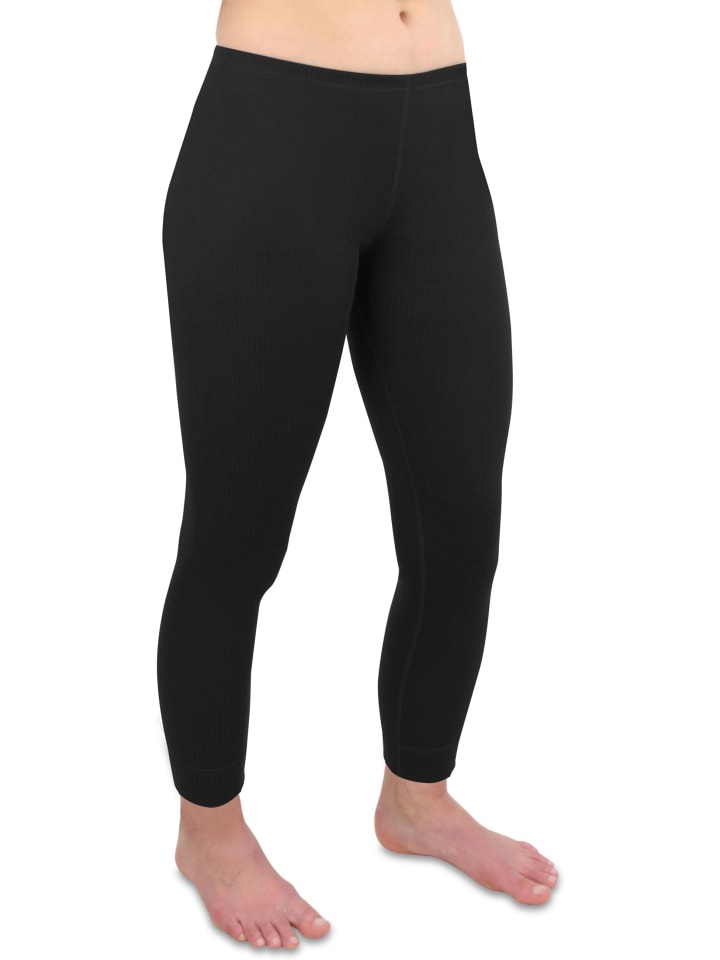 Damen Thermounterwäsche Hose Noatak in Schwarz