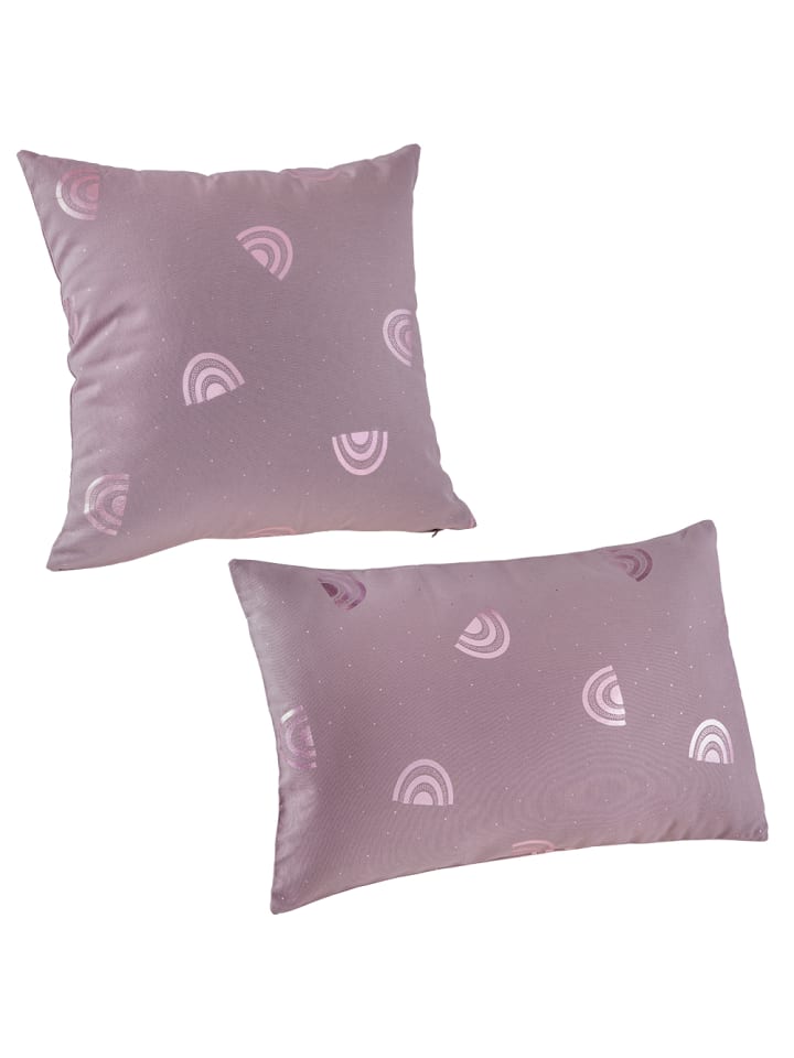 2er Set Kissenbezug „rainbow“