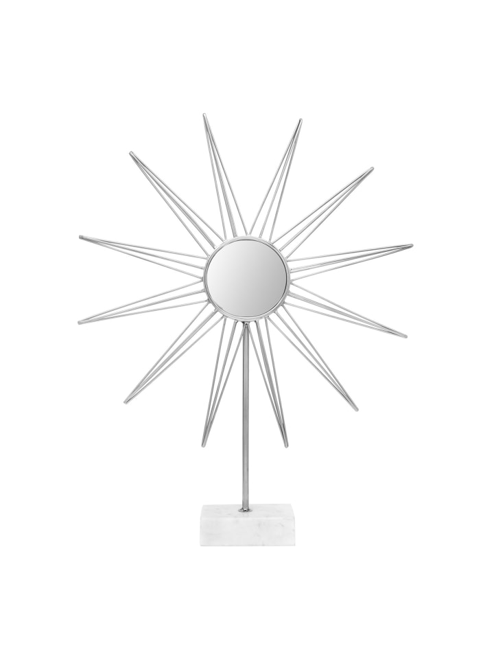 Skulptur Ajey 387 in silber - weiß
