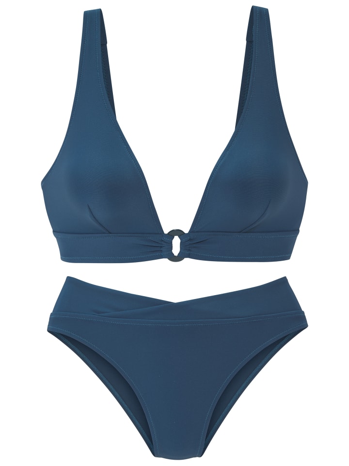 Triangel-Bikini in petrol