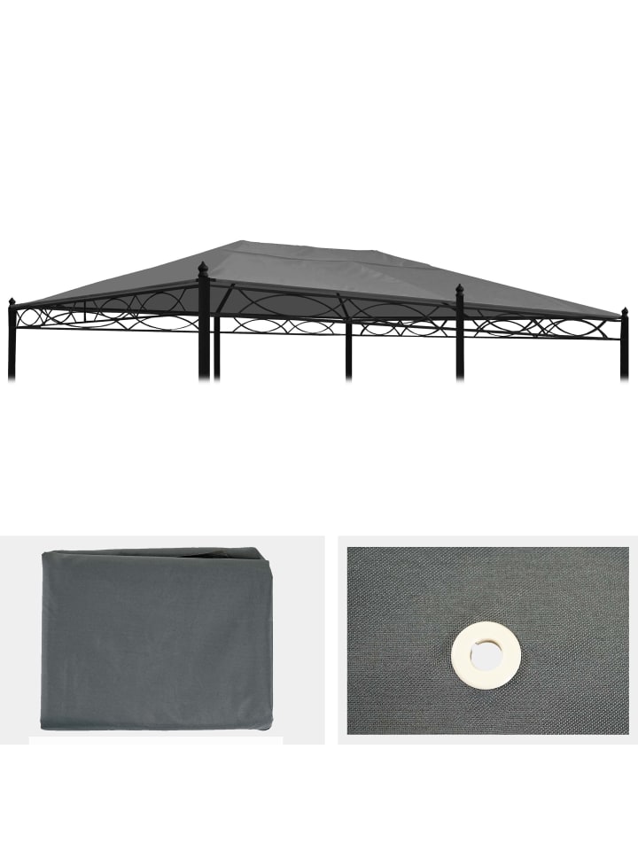 Ersatzbezug für Dach Pergola Calpe, Grau