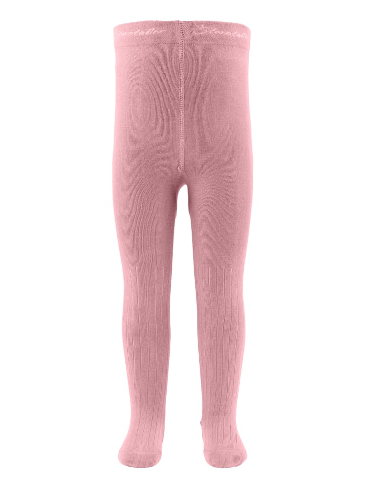 Strumpfhose Rippe in rosarot