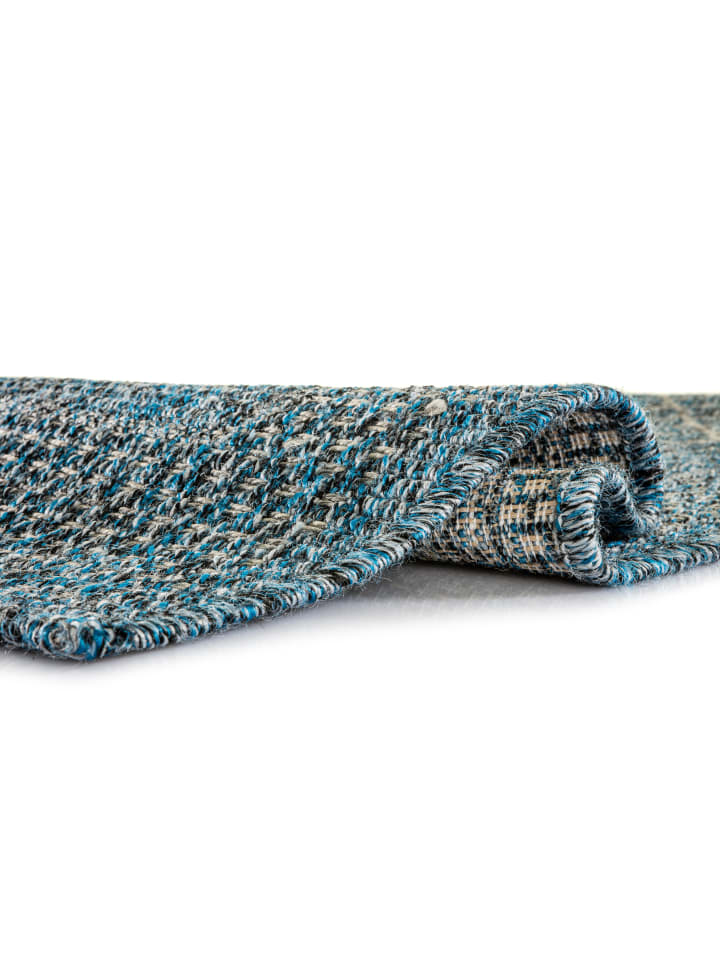 1 Teppich Rayon Fb.Blau 120/170 cm in blau