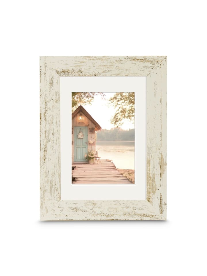 Bilderrahmen "Cottage" Altweiß 13 x 18 cm