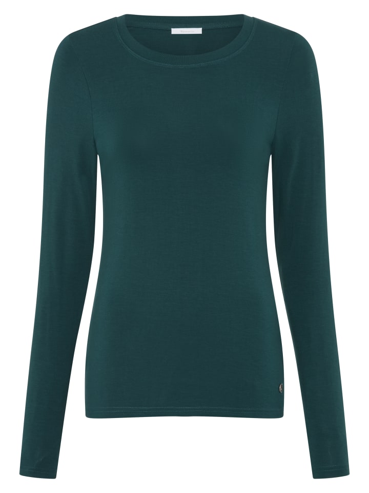 Langarmshirt in petrol