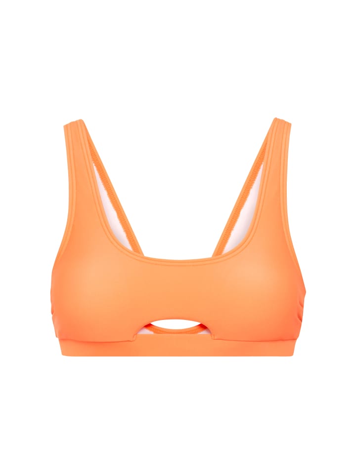 Bustier-Bikini-Top in neon orange