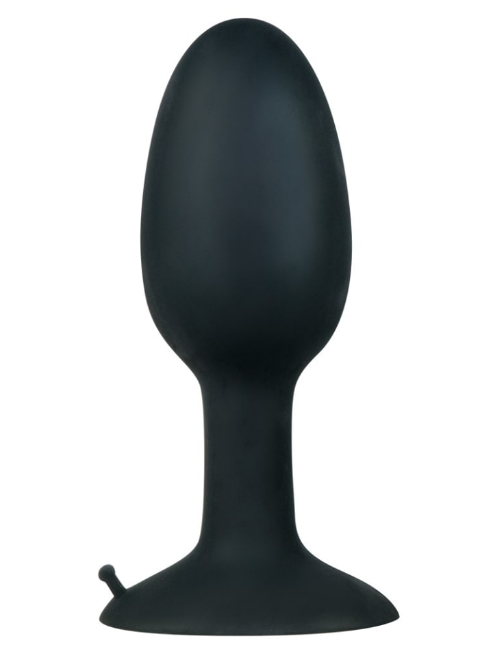 Analplug Large Silicone Plug in schwarz