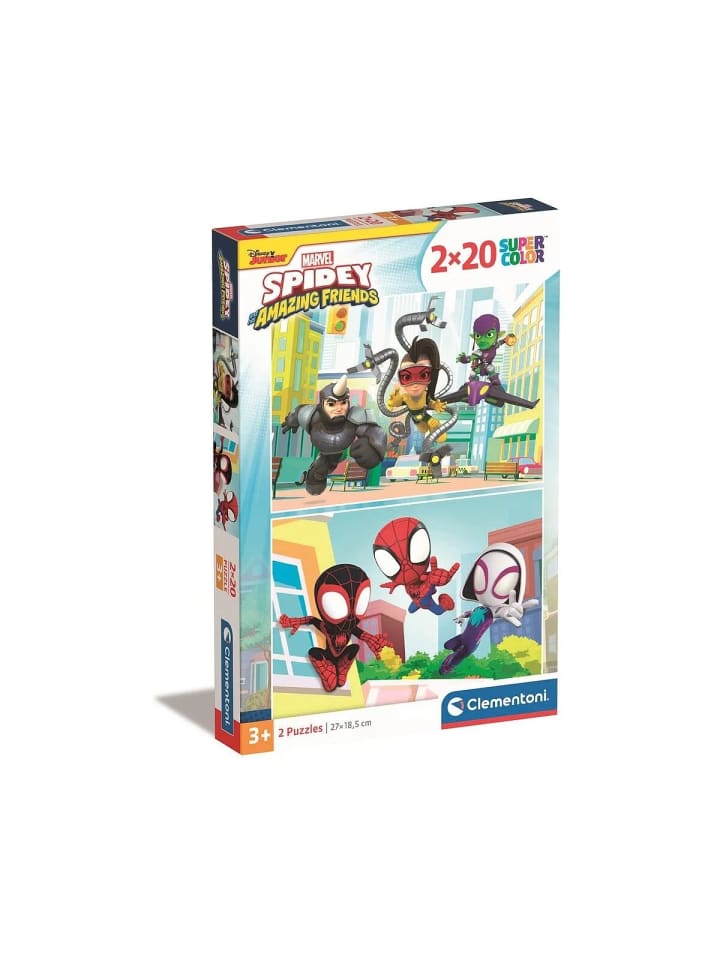 Spidey 2x20-teiliges Puzzle Clementoni