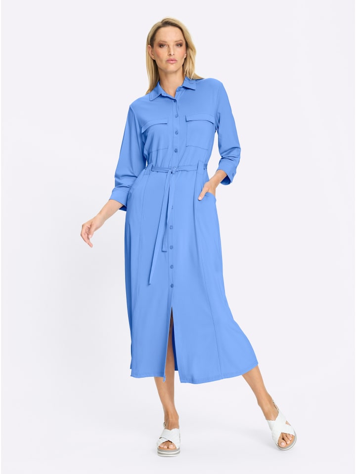 Jersey-Kleid in himmelblau