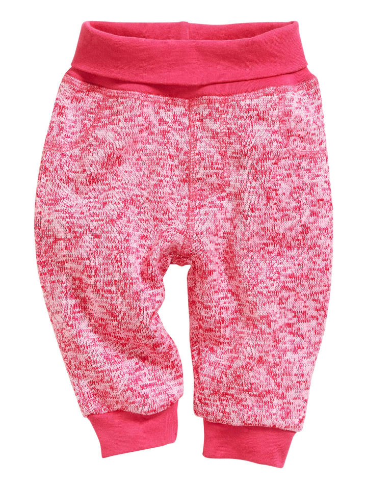 Pumphose Strickfleece mit Strickbund in Pink