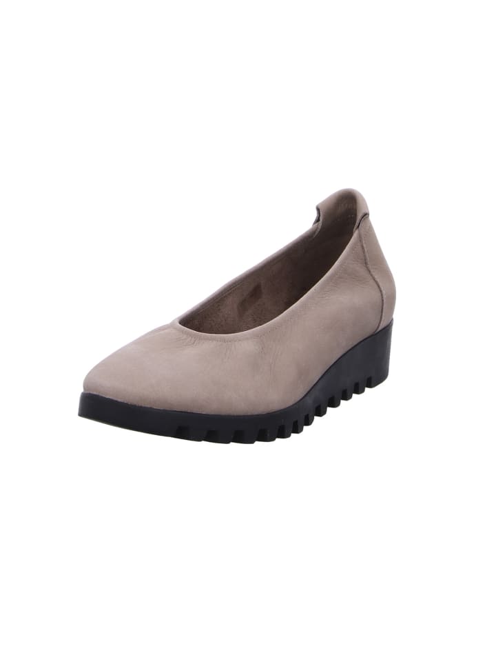 Schnürschuh in beige