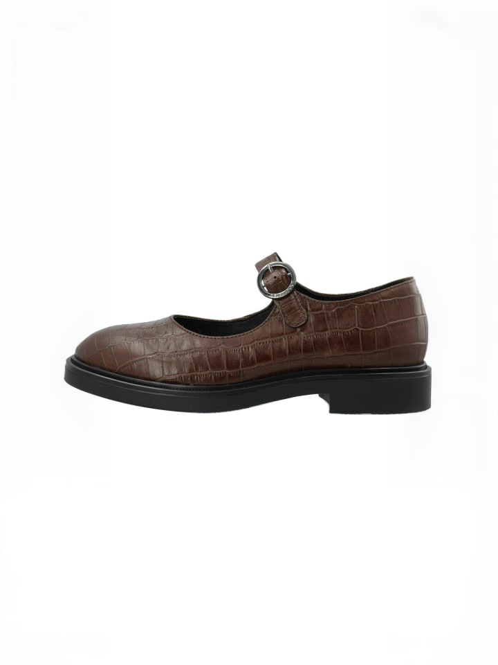 Niedriger Schuh CASLOLA in Dark Brown Croco