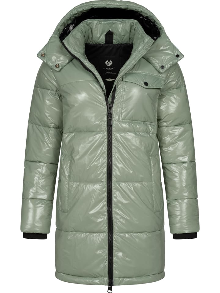 Wintermantel Roobie Long in Dusty Green