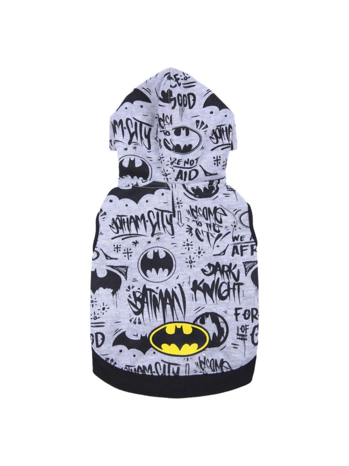 Batman Hundesweatshirt XXS warm Baumwolle Hunde Sweater in Grau