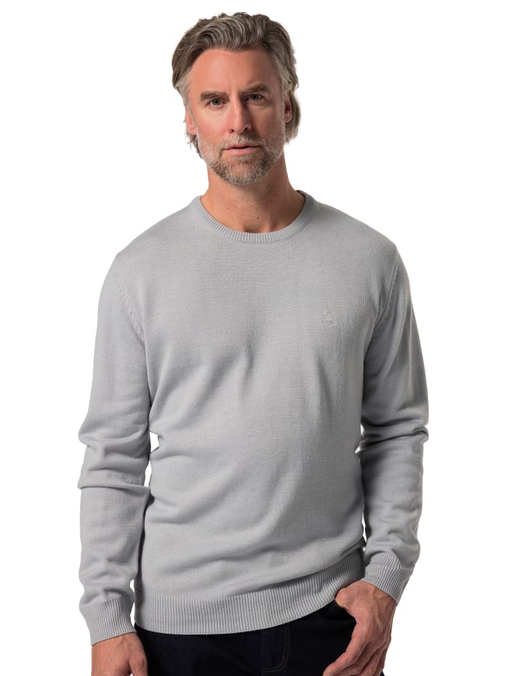 Pullover in grau melange